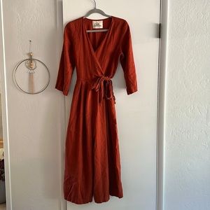 Elegant Rust Jumpsuit